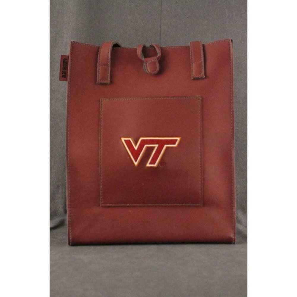 College VT Virginia Tech Logo Blacksburg HOKIE ALAN STUART Tote Bag Purse